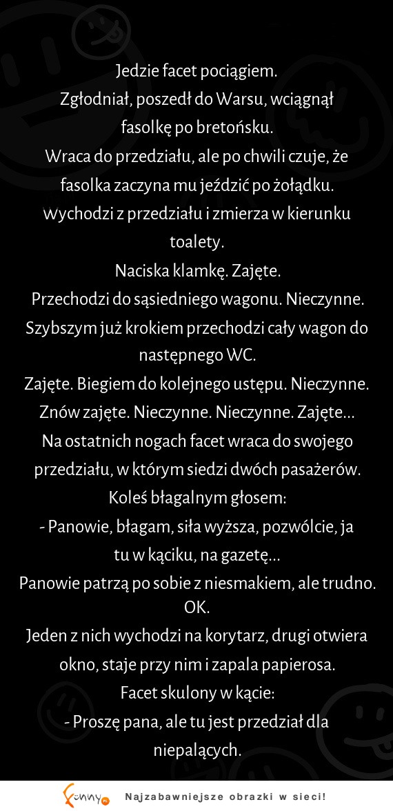 Dowód na to, że fasolka jest niebezpieczna :D uważaj, bo to się może zdarzyć każdemu :D