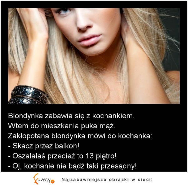 Blondynka zabawia się z kochankiem! :D