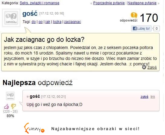 Jak zaciągnąć go do łóżka Dziewczyna ma problem z prawiczkiem :D