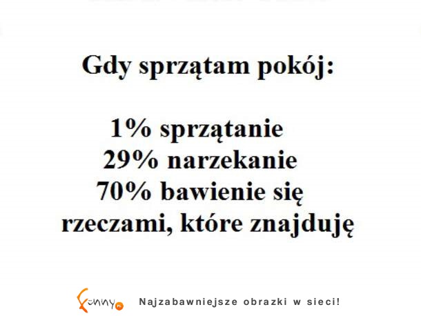 Sprzątanie pokoju