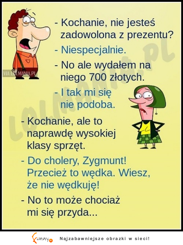O MASAKRA mąż pyta żony czy jest zadowolona z prezentu a ona jak zwykle marudzi. Ale jak przeczytasz co jej kupił to padniesz XD O MASAKRA mąż pyta żony czy jest zadowolona z prezentu a ona jak zwykle marudzi. Ale jak przeczytasz co jej kupił to padniesz XD