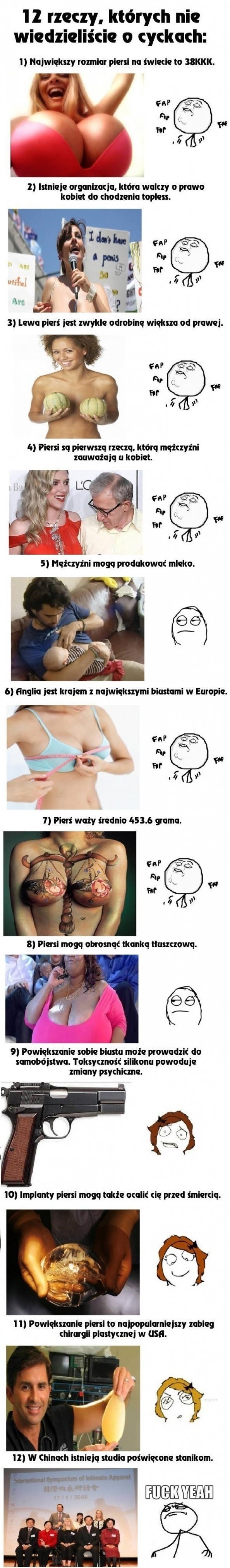 12 faktów o CYCKACH o których nie wiedzieliście! :) 12 faktów o CYCKACH o których nie wiedzieliście! :)
