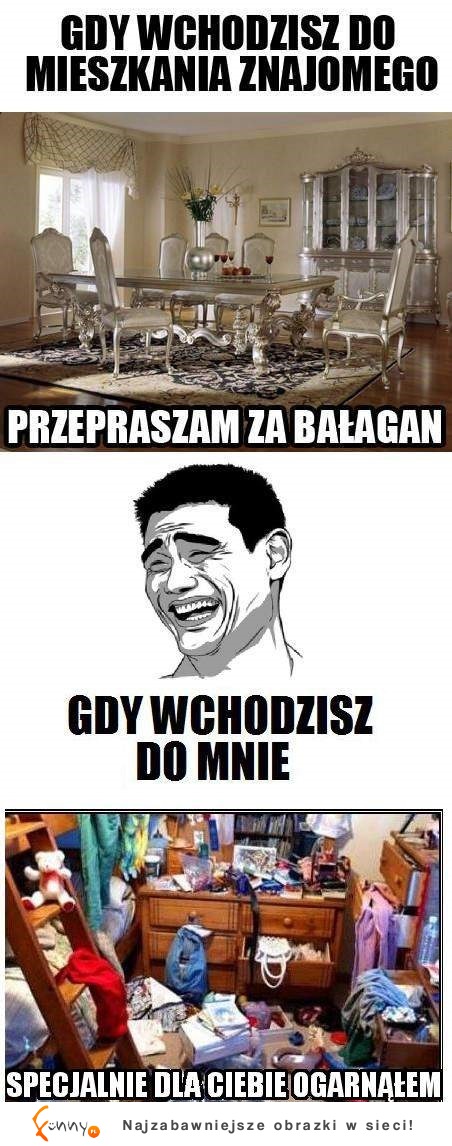 sory za bałagan