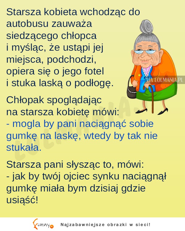 Starsza pani miała mega CIĘTA RIPOSTĘ! LOL!