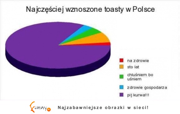Zobacz najczęstsze wnoszone toasty w Polsce, ostatni najlepszy xD