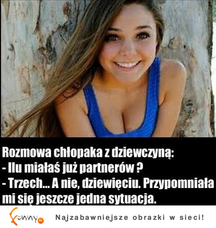 Chłopak zapytał swoją dziewczynę ilu miała wcześniej partnerów. Zobacz co odpowiedziała! :D