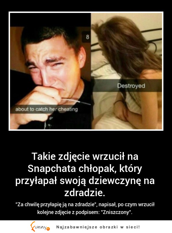 Takie ZDJĘCIE wrzucił na SNAPCHATA chłopak, który PRZYŁAPAŁ swoją DZIEWCZYNĘ na ZDRADZIE! SZOK