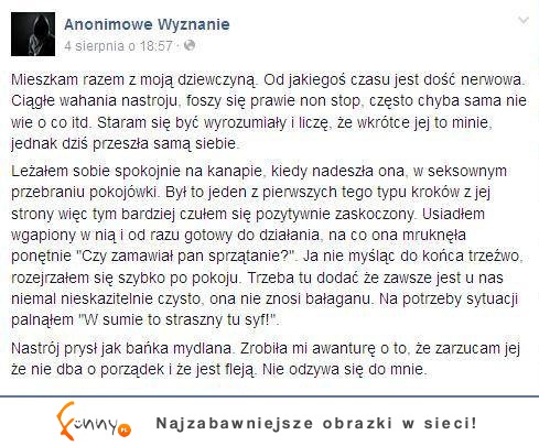 Anonimowe wyznanie :D