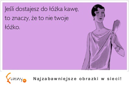 kawa do łóżka