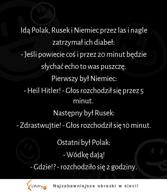 Haha Polak musiał to powiedzieć XD Zobacz co na to diabeł XD