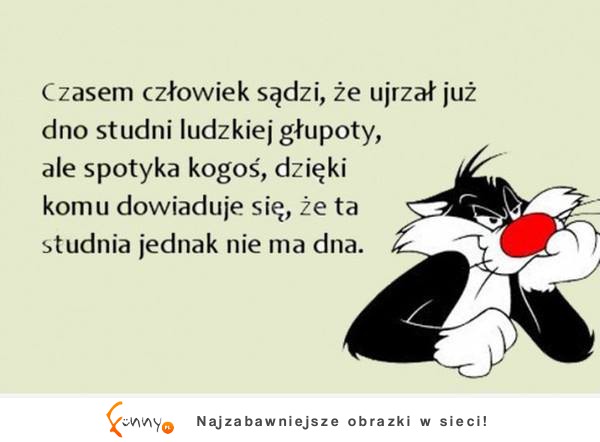 Czasem człowiek sądzi...