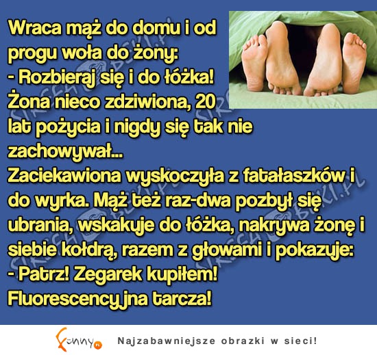 Mąż wraca i każe żonie szybko wchodzić do łóżka! HAHA BEKA!