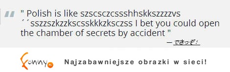 Język polski - przez przypadek możesz...