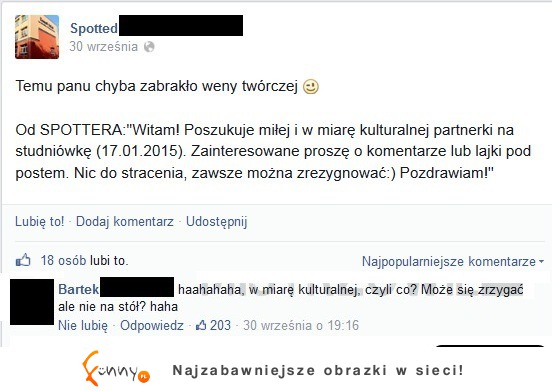 Szukam w miarę kulturalnej