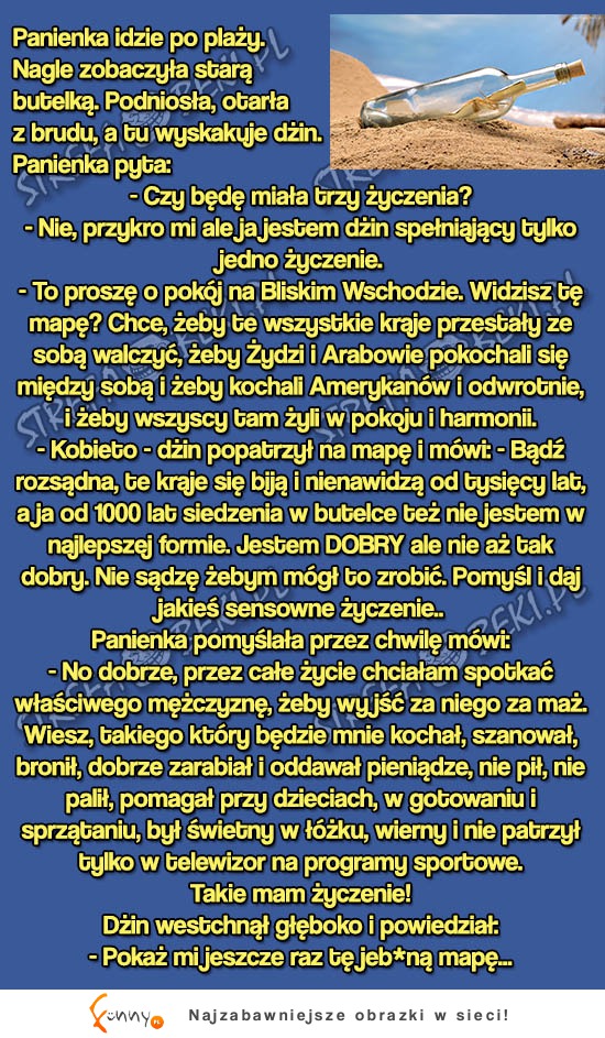 Dżin miał spełnic jej jedno życzenie! ZOBACZ o co poprosiła!