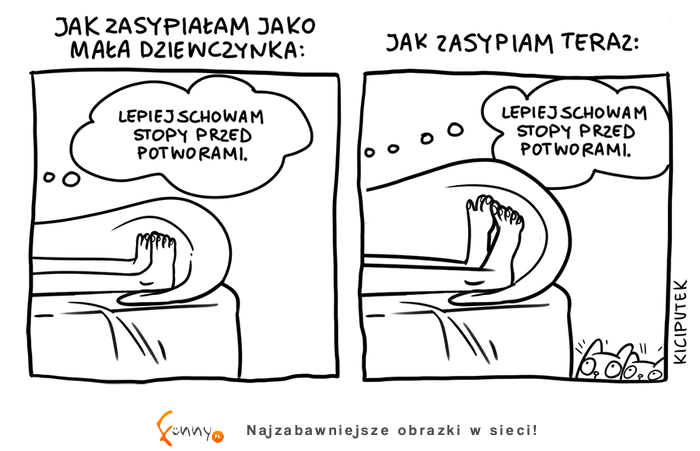 jak zasypiam