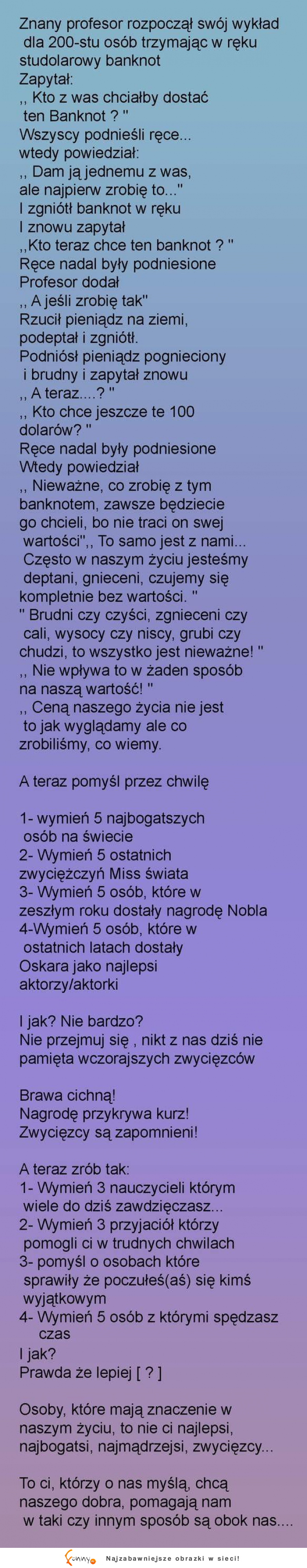 Profesor rozwalił system ;)