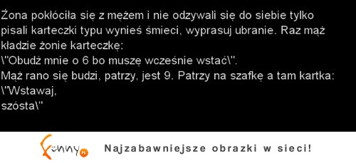 Żona pokłóciła się z mężem