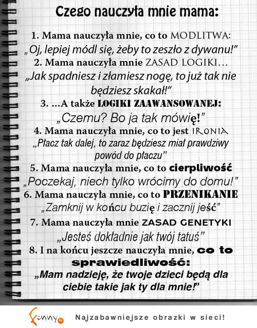 Czego nauczyła mnie mama