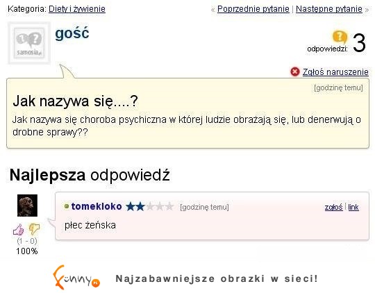 Jak się nazywa ta choroba? Haha tą odpowiedzią ROZWALIŁ!