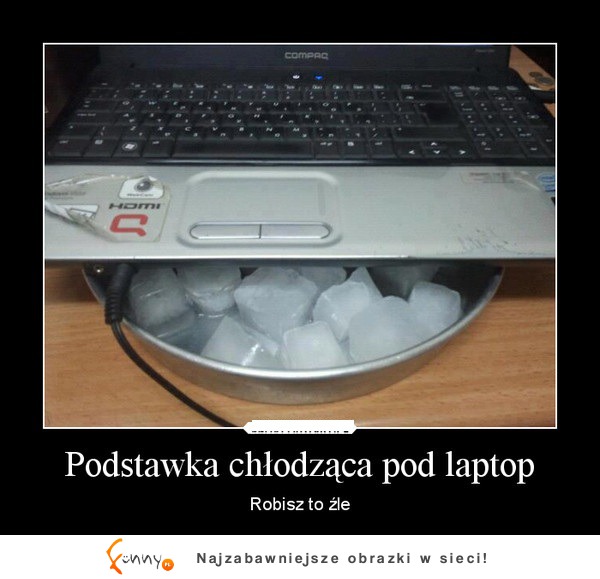 Podstawka chłodząca pod laptopa! Teraz można grać 24/h :)