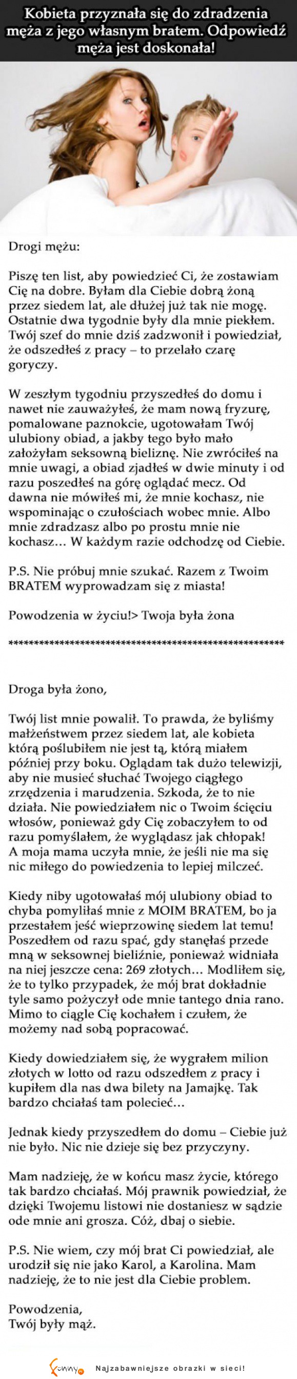 Kobieta przyznała się do zdradzenia męża z jego własnym bratem! ALE HISTORIA :O