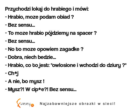 - Hrabio, co to jest: "owlosione i wchodzi do dziury ?"  ;D