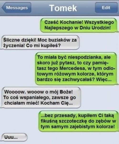 SMS od chłopaka! Prawie dostała ZAWAŁU ze szczęscia! :D