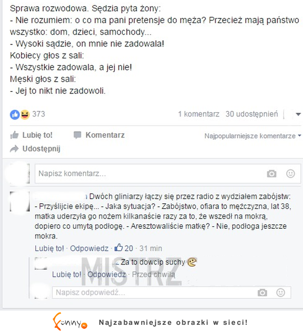 HAHA Trzy kawały na jednym obrazku! Ostatnia riposta najlepsza XD