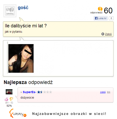 Pyta "ile dalibyście mi lat? " ZOBACZ co jej odpisali na forum hahah :D