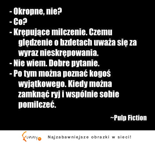 Krępujące milczenie