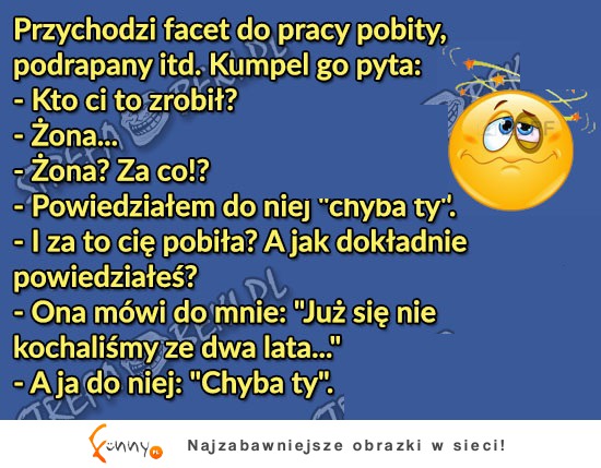 ŻONA pobiła męża! ZOBACZ za co mu się dostało!