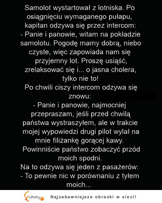 Pilot samolotu przez przypadek nastraszył pasażerów. ZOBACZ co się stało!