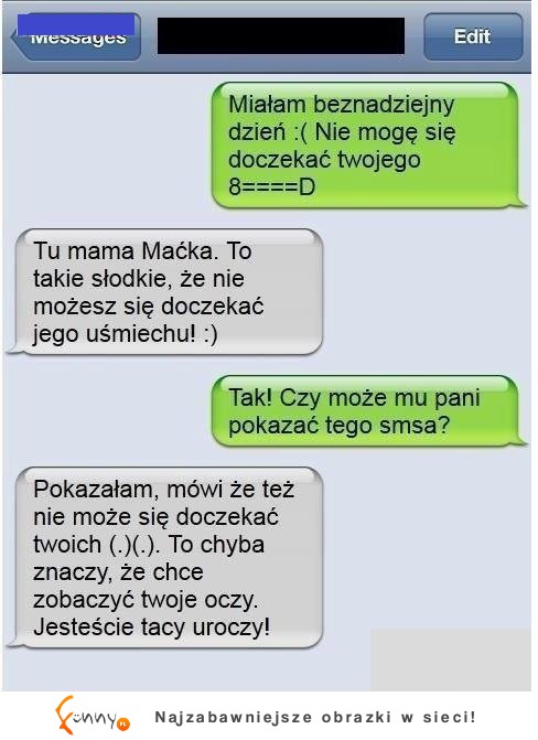 EROTYCZNE smsy tej pary trafiły w ręce matki! HAHA BEKA! :)