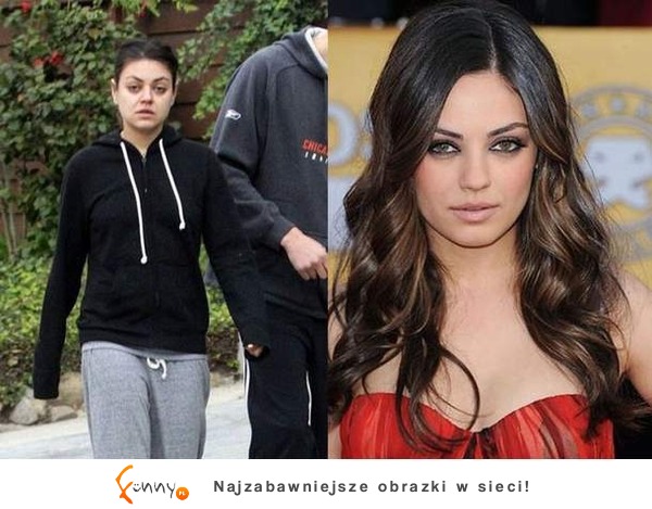 Mila Kunis bez makijażu i z! Jest różnica? Na prawdę jest taka piękna?