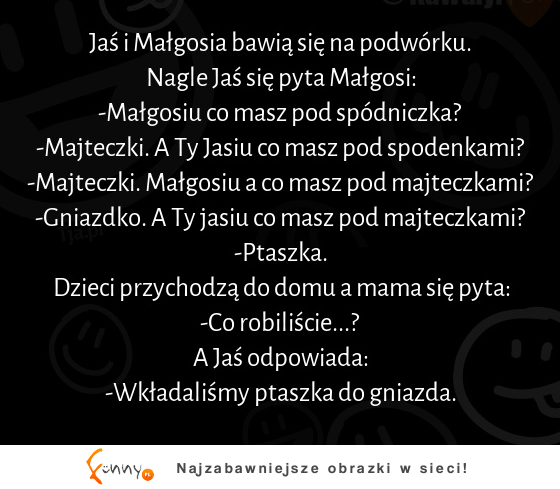 Jaś i Małgosia bawią się na podwórku! MOCNY KAWAŁ :D