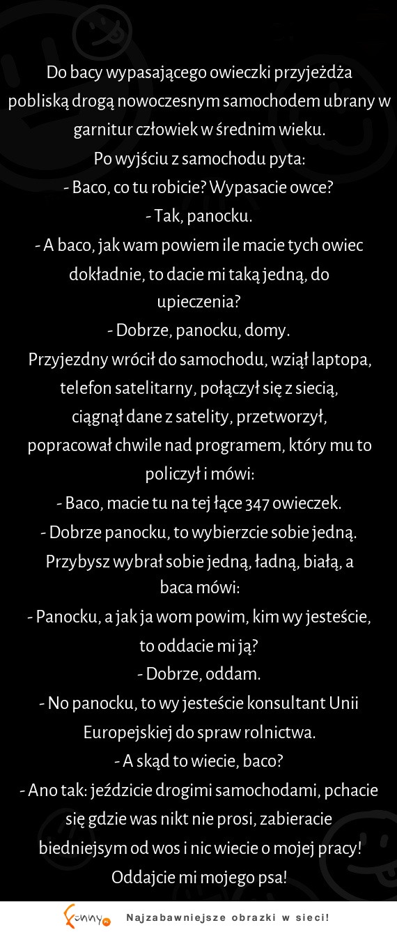 Facet myślał, że jest cwany, ale baca w mig go rozkminił :D zobacz jak to się stało!