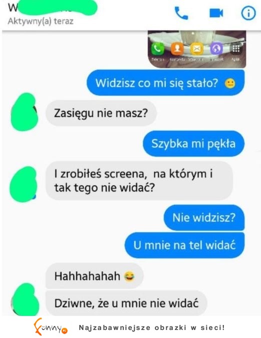 szybka mi pękła