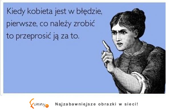 Kiedy kobieta jest w błędzie