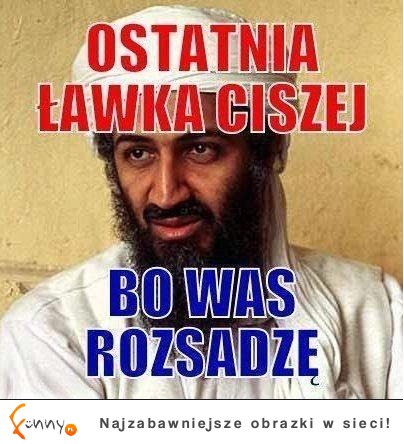 Ostatnia ławka ciszej :D