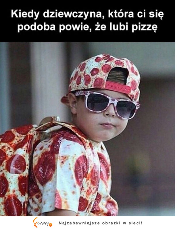 Ona lubi pizzę