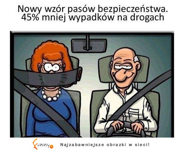 Nowy wzór pasów bezpieczeństwa :)