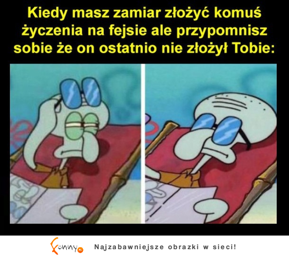 Życzenia na fejsbuku