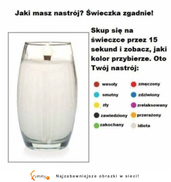 Jaki masz nastrój... Świeczka zgadnie!