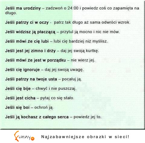 Zrób to jeśli ją kochasz