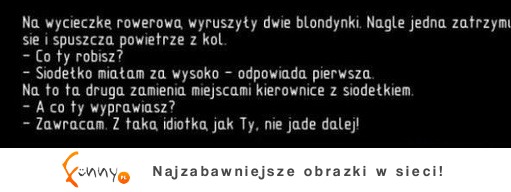 Dwie blondynki na wycieczce rowerowej ;D