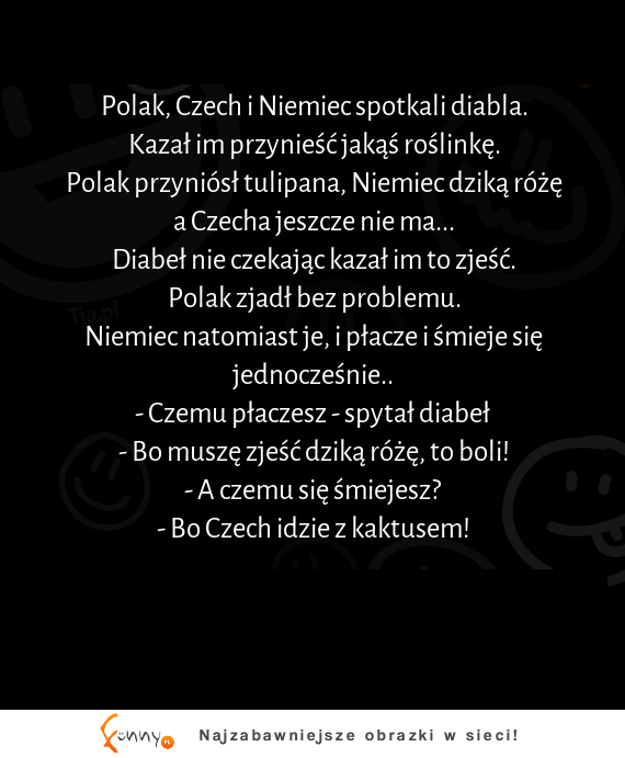 Polak, Czech i Niemiec spotkali diabla! MOCNY KAWAŁ :D