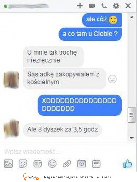 sąsiadkę zakopywałem