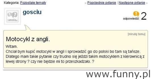 motocykl z angli