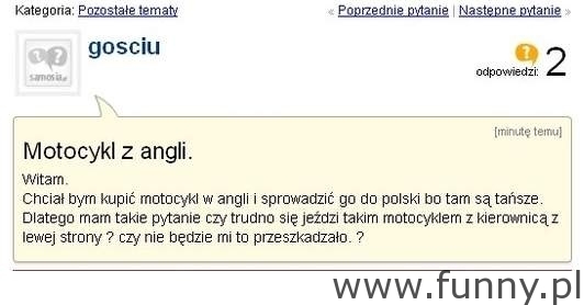 motocykl z angli